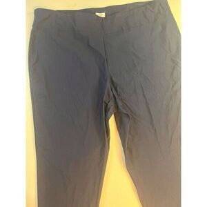 Crown N Ivy Womens‎ Capri Pants Size 22 W 22W Pull on Navy Blue W42